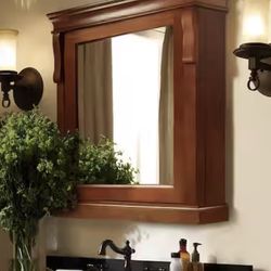 Home Decorators Collection Naples 25 in. W x 31 in. H Rectangular Medicine Cabinet with Mirror