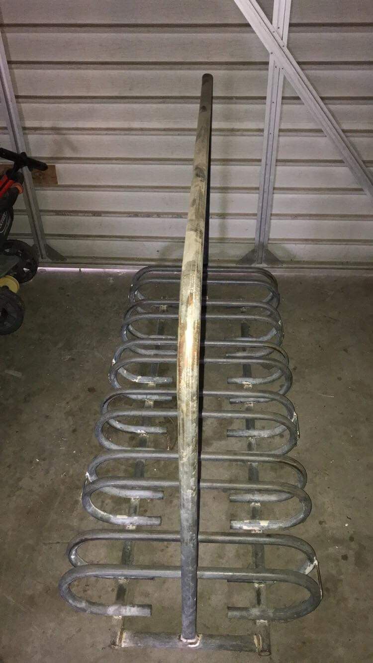 Metal bike rack