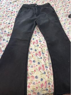 Black flare jeans, from SHEIN, size L