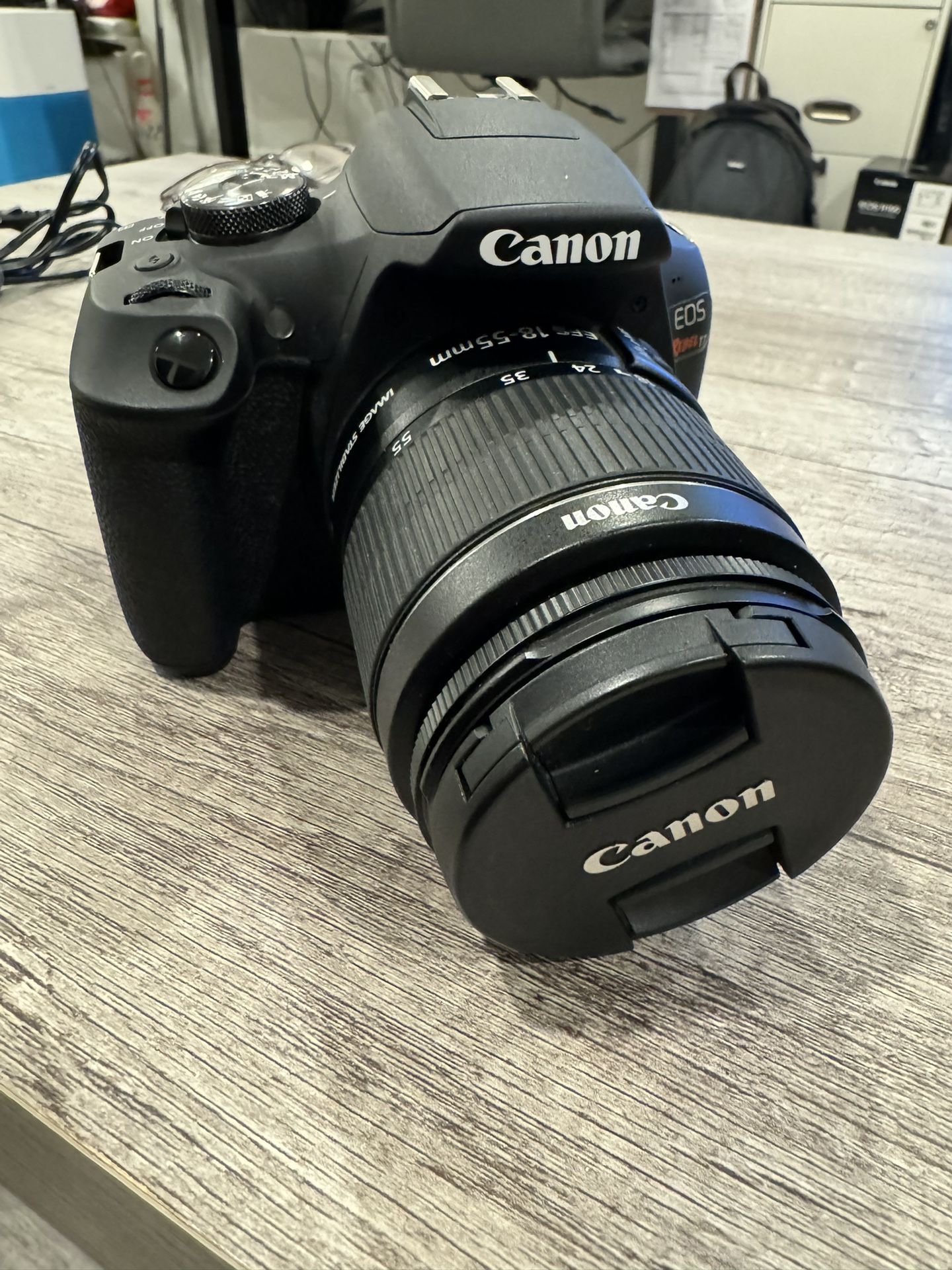 Canon EOS Rebel T7 with 4 Lenses + A/c Adapter
