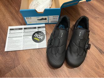 Shimano RC3 SH-RC300 Road Cycling Shoes Wide Fit Dial 3-Bolt Black EU 40