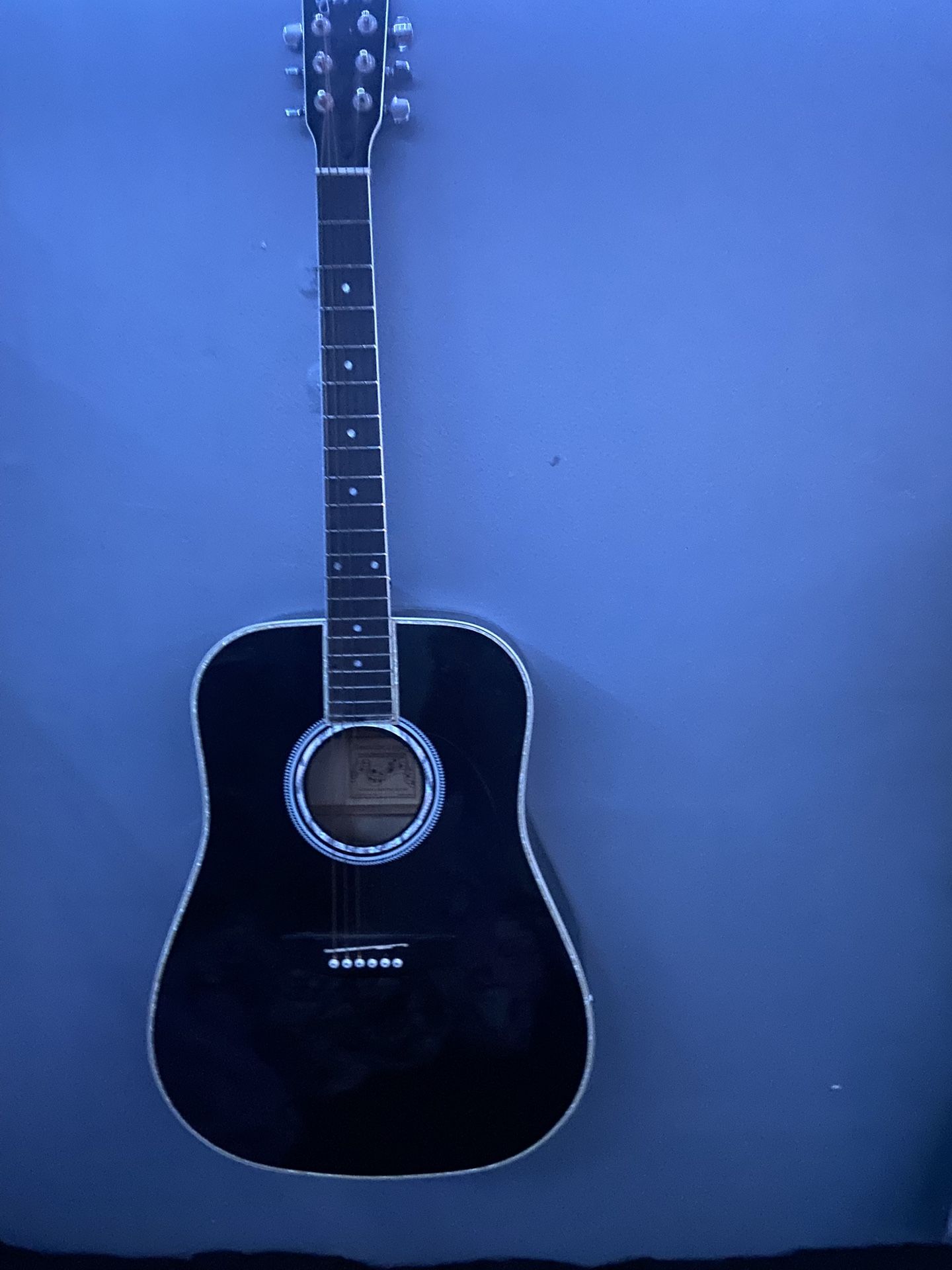 black guitar