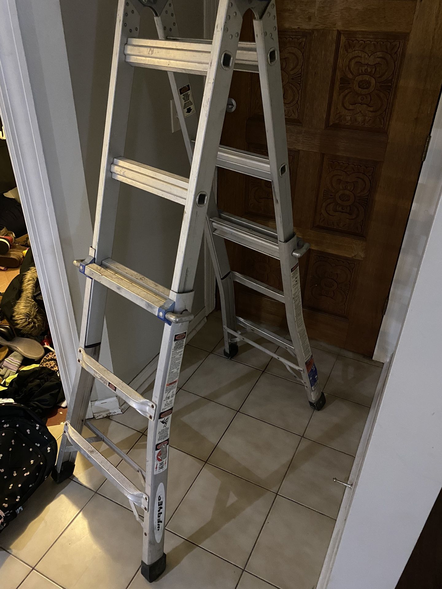 Werner 14’ Foldable Aluminum ladder