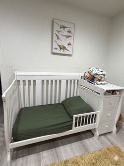 White Toddler Crib