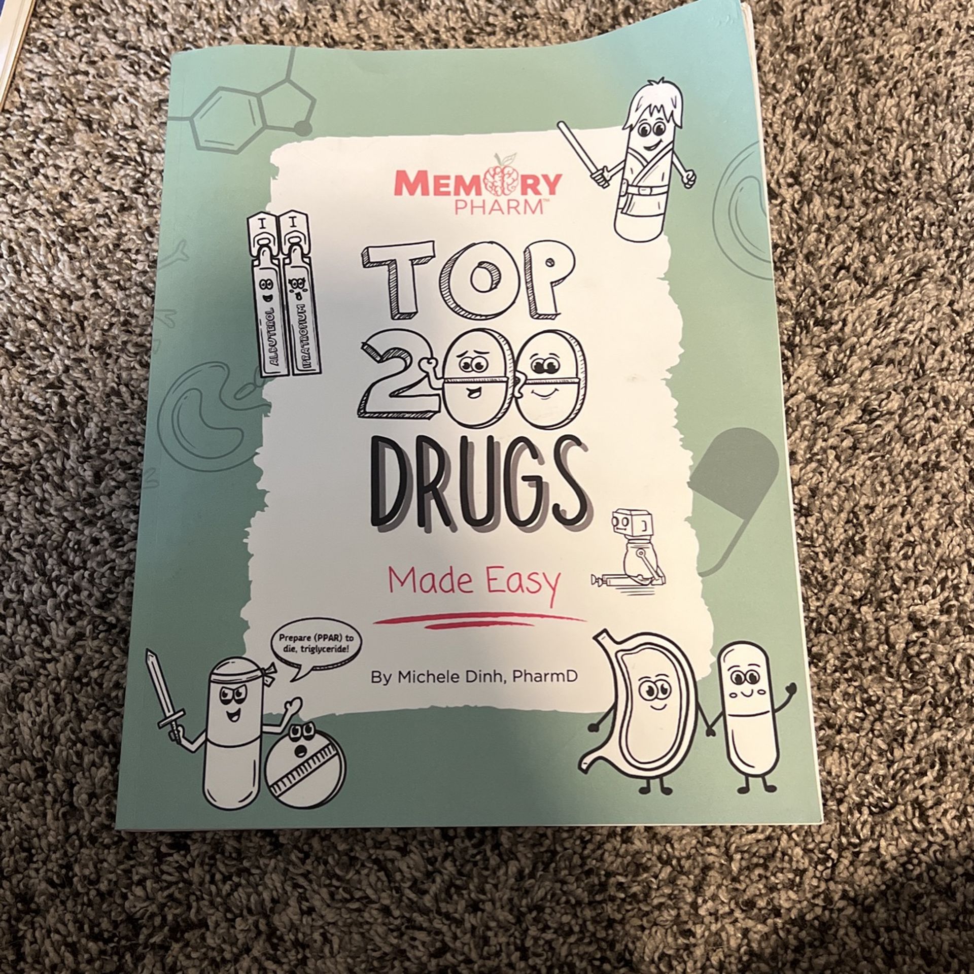 Top 200 Drugs Made Easy - Pharmacology Coloring Book