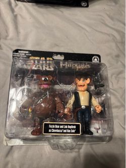 Fozzie Bear and Link Hogthrob Star Wars figures sealed