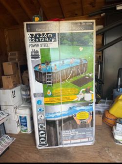 New unopened above ground pool