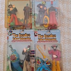 LOT OF 4 BEATLES MCFARLANE YELLOW SUBMARINE FIGURES