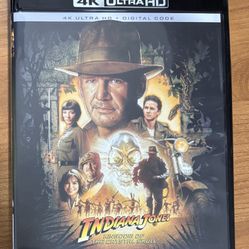 Indiana Jones Kingdom of the Crystal Skulls 4K Ultra HD Blu-Ray & Digital Code