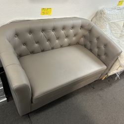New 50” PU Leather Loveseat Sofa
