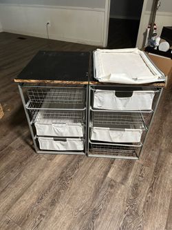 IKEA Antonius sliding metal removable drawers 2pc