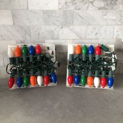 2 Boxes Of 25 C9 Indoor/Outdoor Lights 
