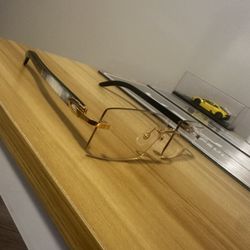 Cartier white buffalo Horn frames(Rare Color)