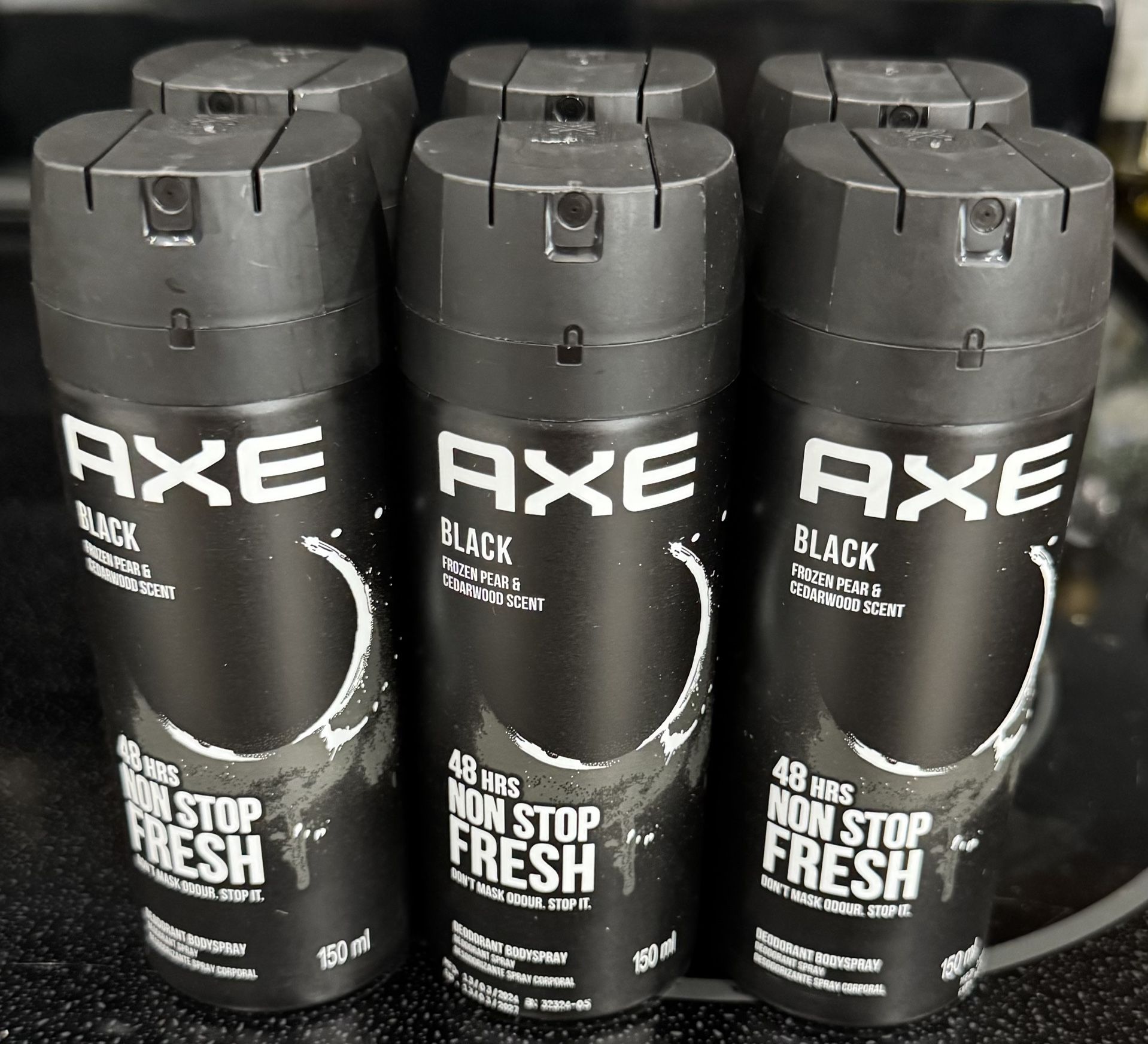 Axe Black Body Spray 6ct