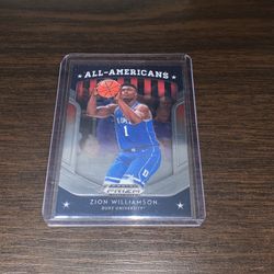 2019 Panini Prizm Draft Picks Silver All American Zion Williamson RC