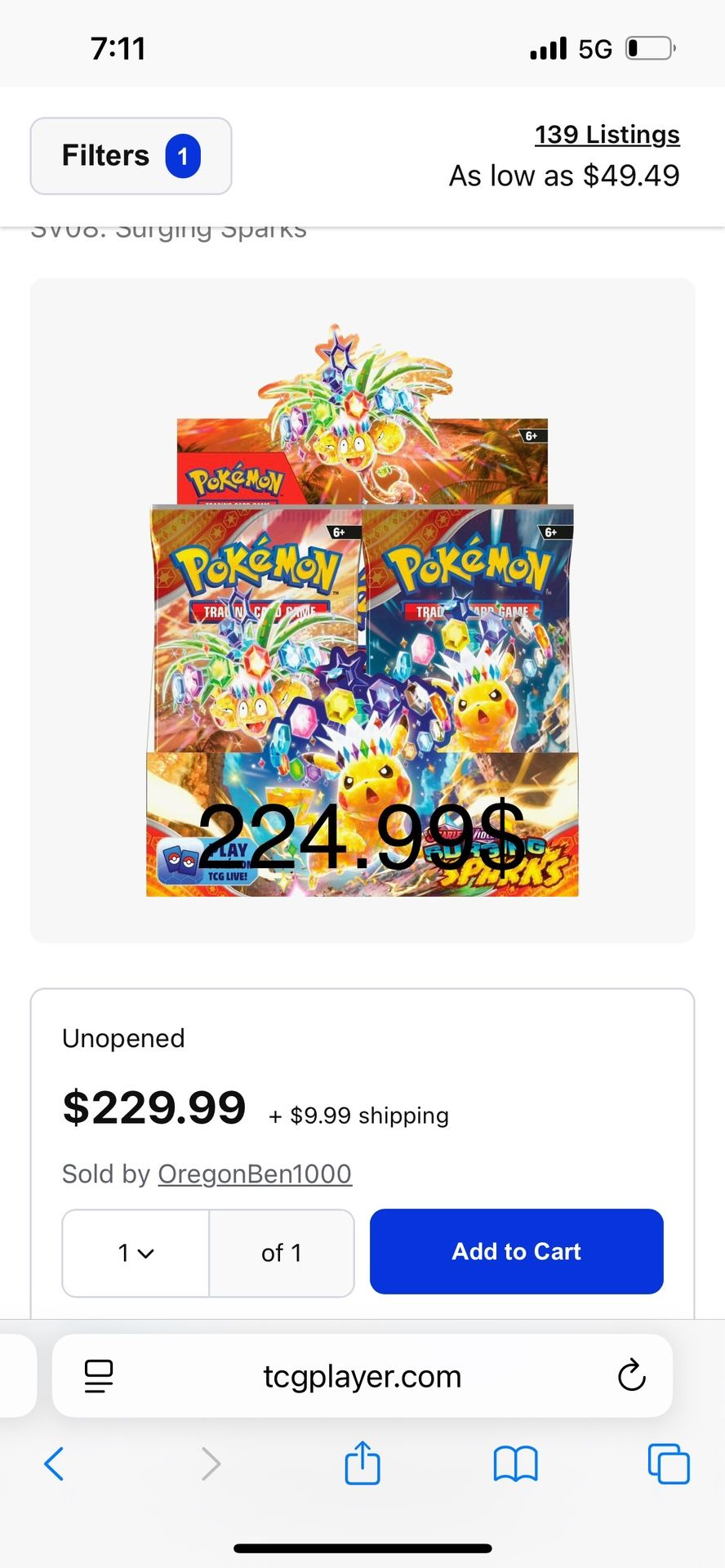 spark booster box Amazon.com: Pokemon TCG: Scarlet & Violet main image 0