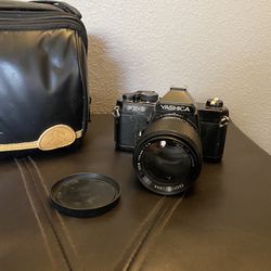 Yashica FX-3 Camera, Lens And Case