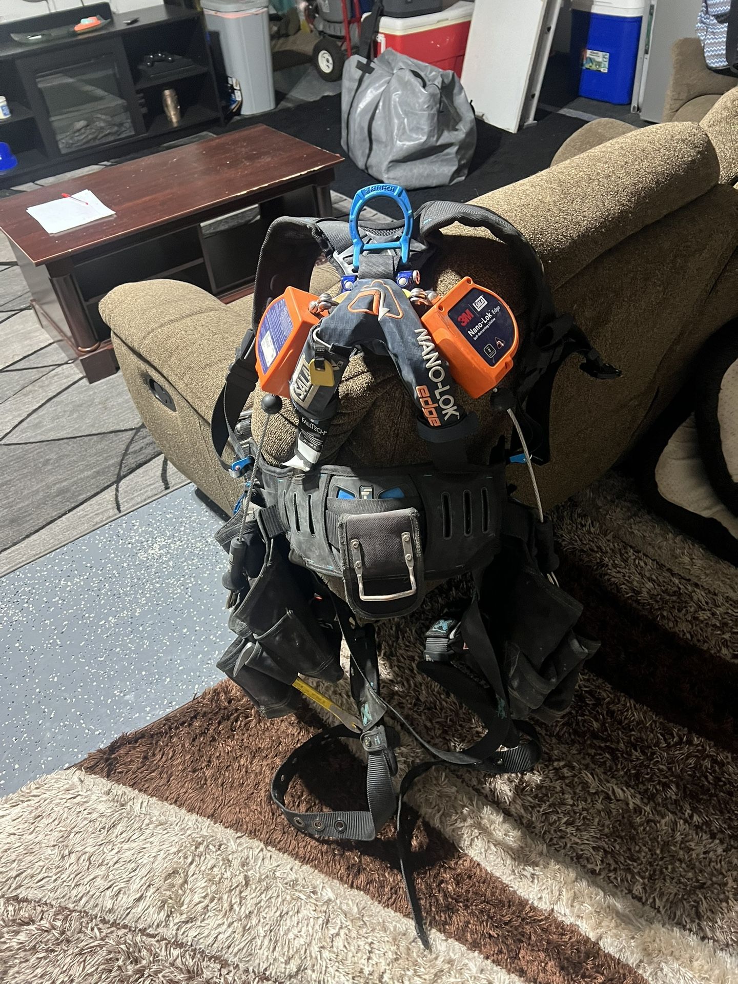 FallTech harness w/ DBI Sala Nano-Lok Hooks