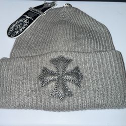 Chrome Hearts Light Gray Unisex Beanies