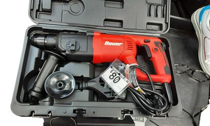 Bauer 1642e-b Red Corded Hammer Drill