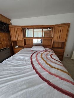 Oak Wall Unit Pier Bedroom head board