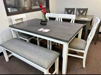 NEW DINING ROOM SET INCLUDING FREE DELIVERY ORDER HERE PAY UPON ARRIVAL