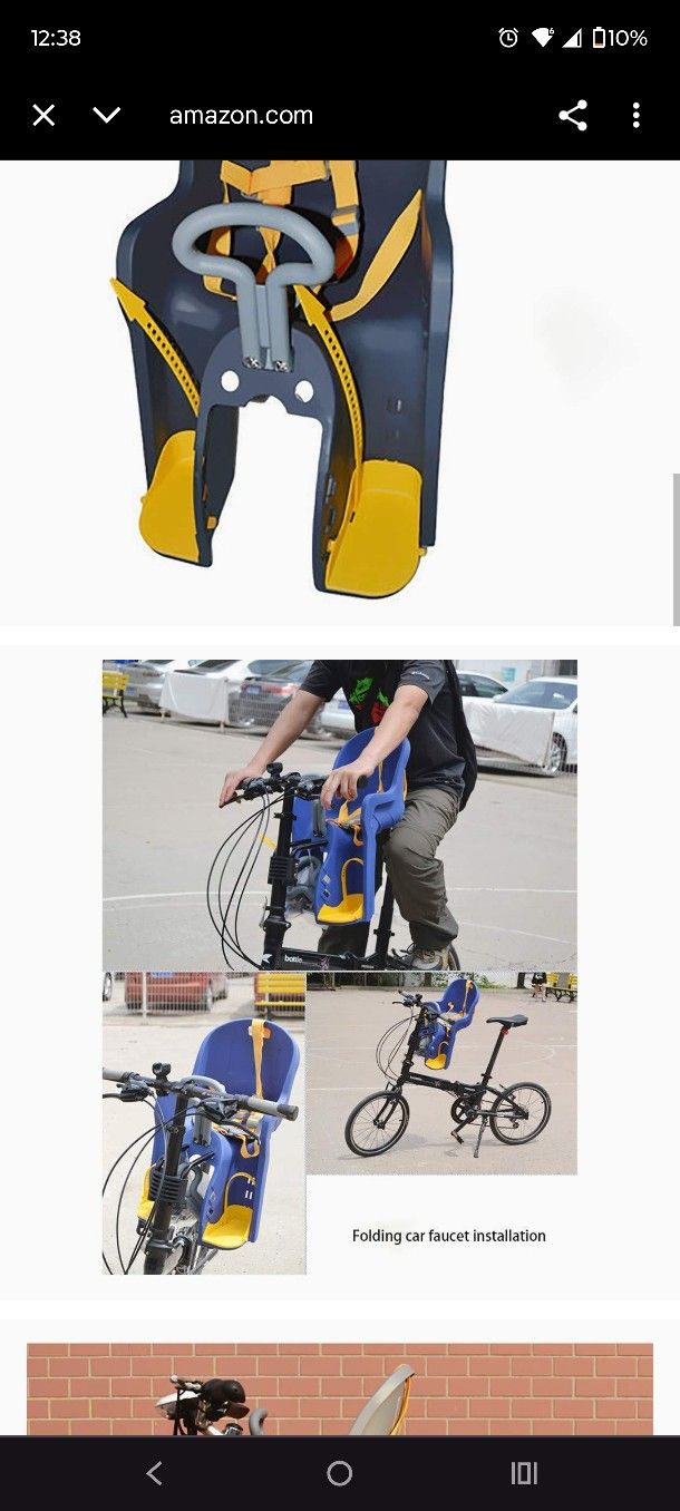 Child Bike Seat Bicycle Carrier Baby Kids Seat