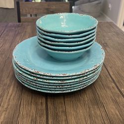 Hard Plastic Bowls, And Plates