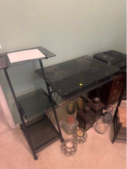 Glass office desk