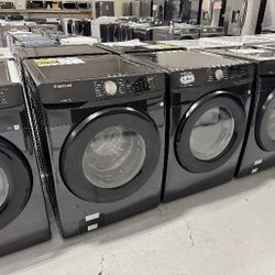 Black Smart Washer Dryer Set New 1 Year Warranty 