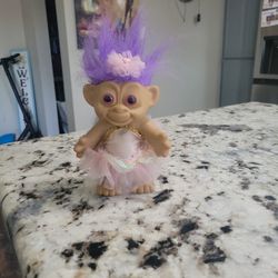 Large Troll Purple ballerina