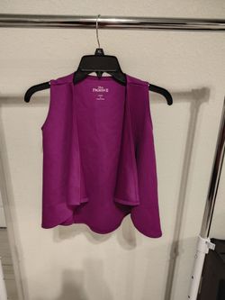 Disney Frozen, sleeveless purple cape vest, for girls, size 6