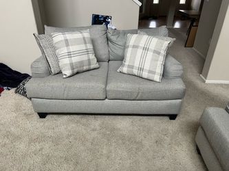 Modern Gray Loveseat / 2 Seater Couch