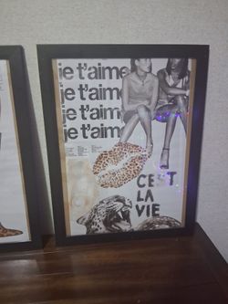 Framed Fashion Collage Wall Art