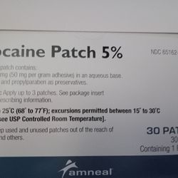 Arthritis Patches 30 Count Each Lasts Up To 12 Hours Large Patches