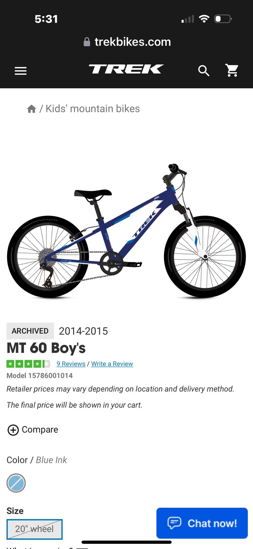 Boy Trek Bike 