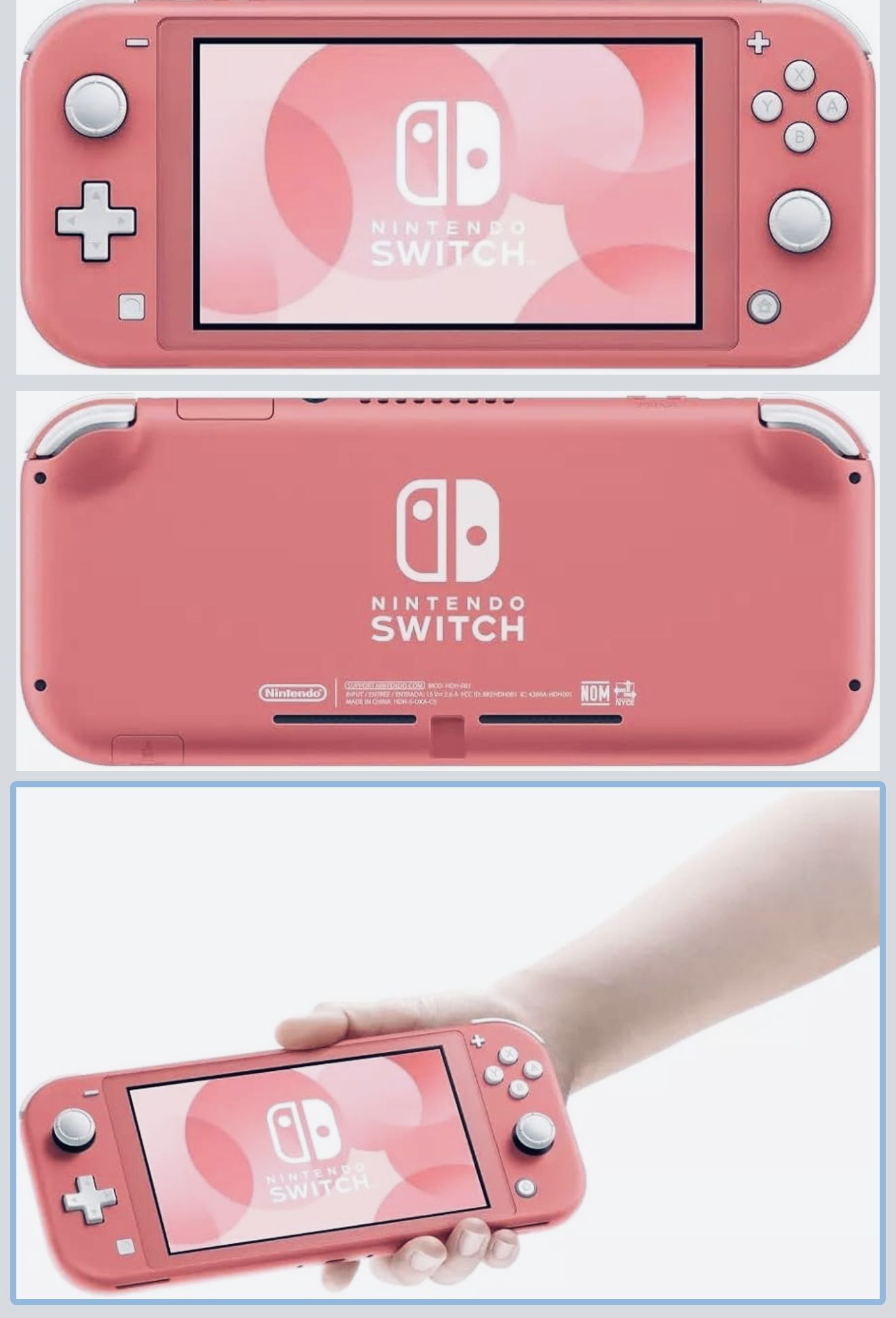 Nintendo Switch Color Is Coral