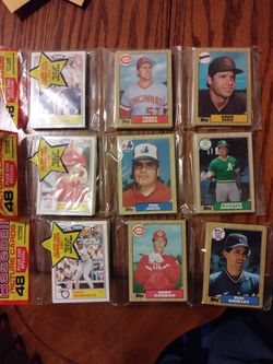 1987 TOPPS BASEBALL CARDS RACK PACKS NEVER OPENED