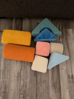 B Toys Tumble-y Towers Soft Sensory Baby Blocks