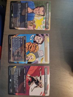 Marvel MTG cards Undead Hand Ninja, Hammerhead, Maggie Boss, Baxter Building