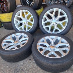Rines Nuevos 22X9 Snowflakes Para Chevrolet Gmc Sierra Tahoe Yukon Suburban Avalanche Silverado Escalade Nissan Tittan Dodge Ram 6 Virlos