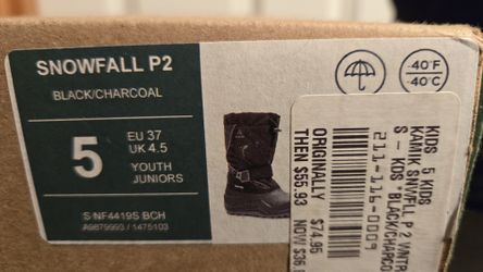 Kamik Snowfall P2 Kids size 5
