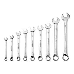 Brand New Fully Polished Metric Combination Wrench Set, 9 Piece set