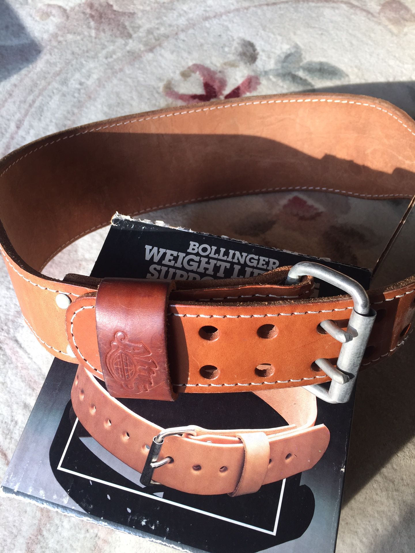 Altus leather weight lifting belt Vintage Size L 34-42