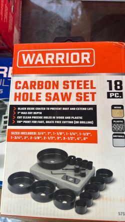 Warrior 18-Piece Carbon Steel Hole Saw Set