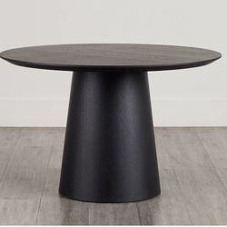 City Furniture Black Round Dinner Table