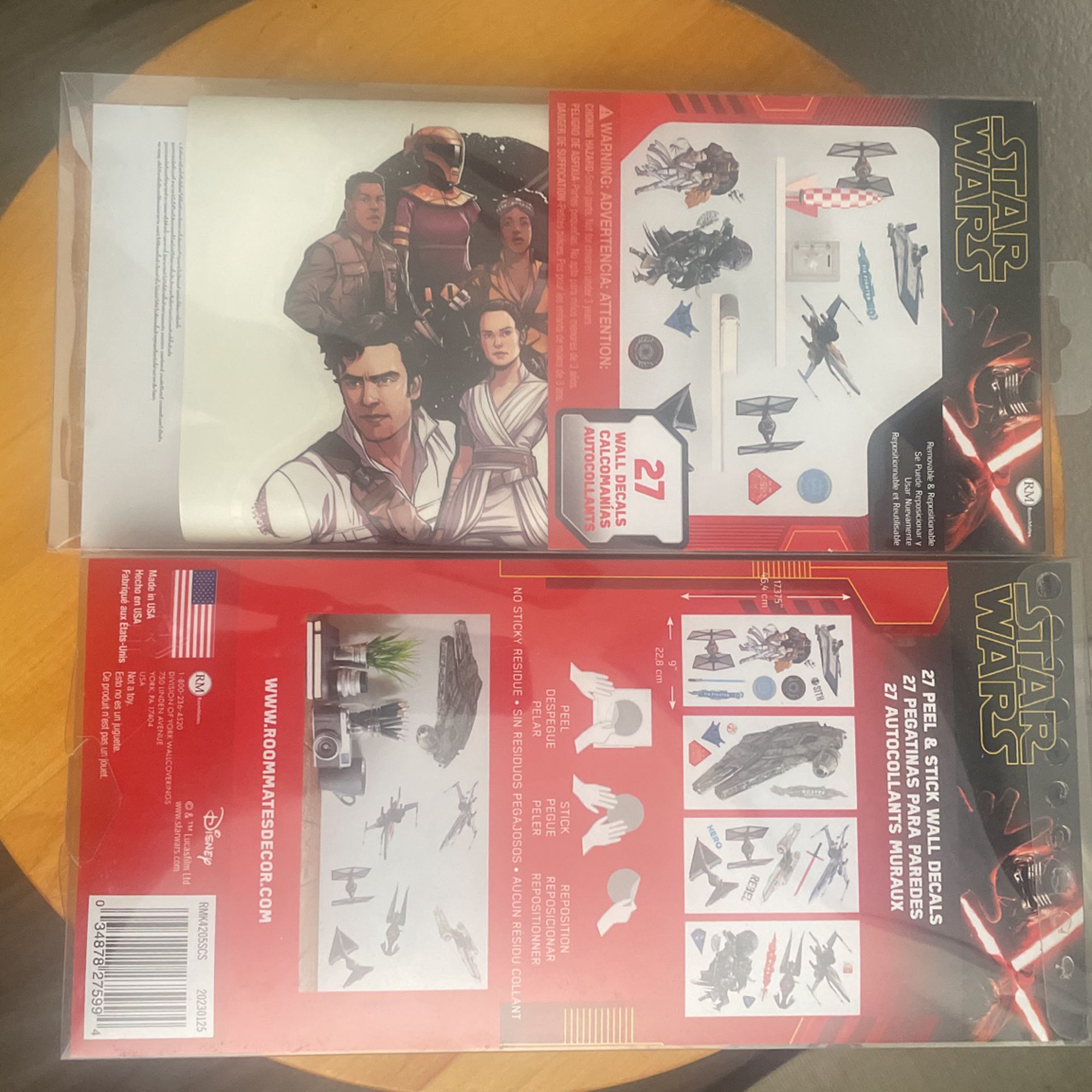 Star Wars Peel & Stick Wall Decals- 2 Packages 