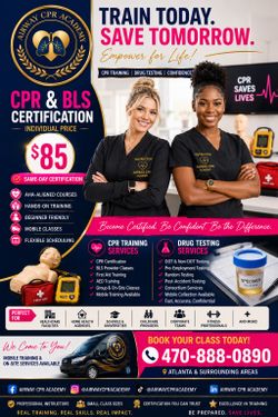 CPR BLS certification Sameday
