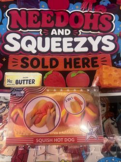 Sunny Days Squish Hot Dog Squeeze Toy