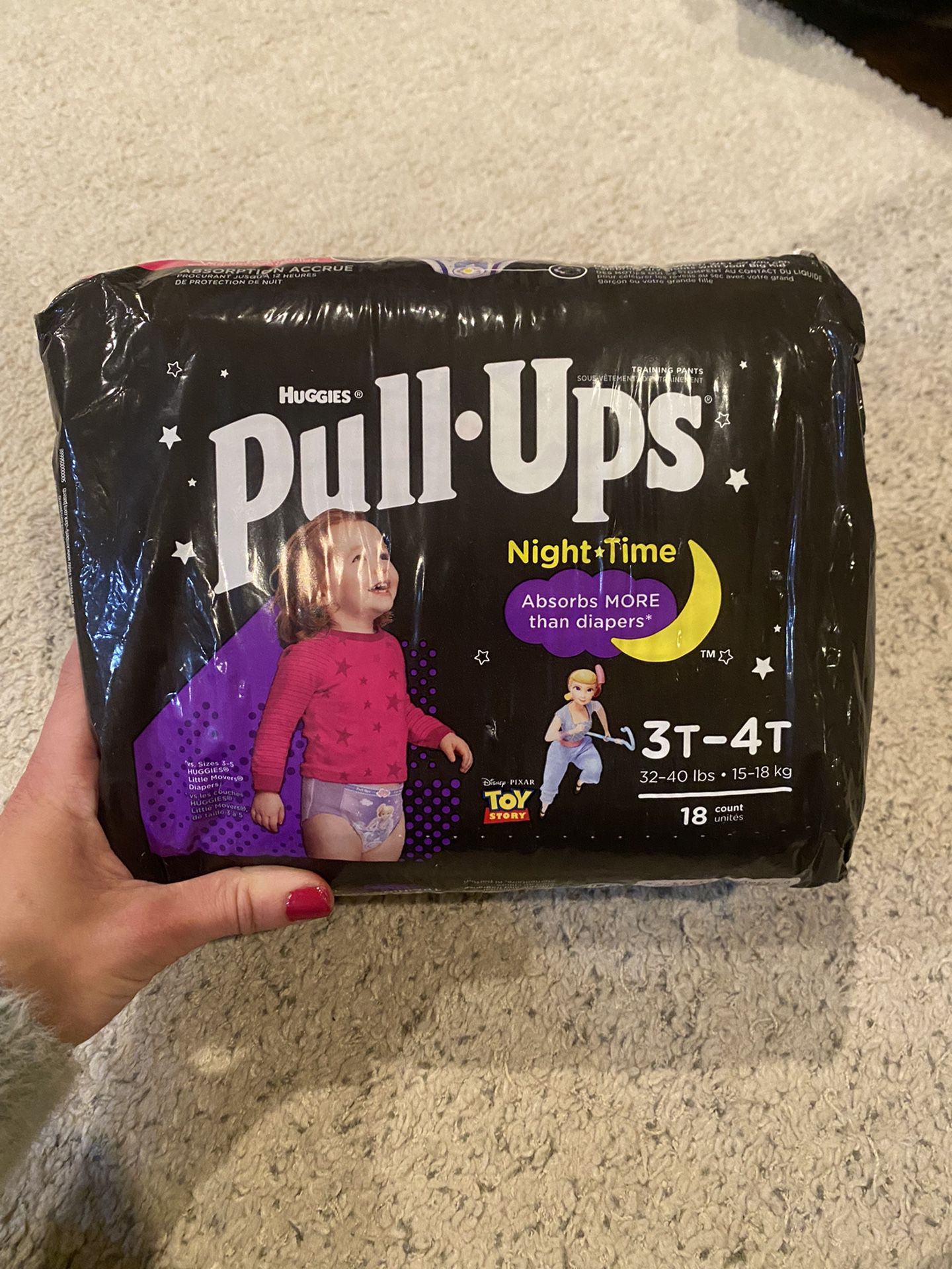 Huggies Night time Pull Ups - Size 3T-4T (18 Count) 